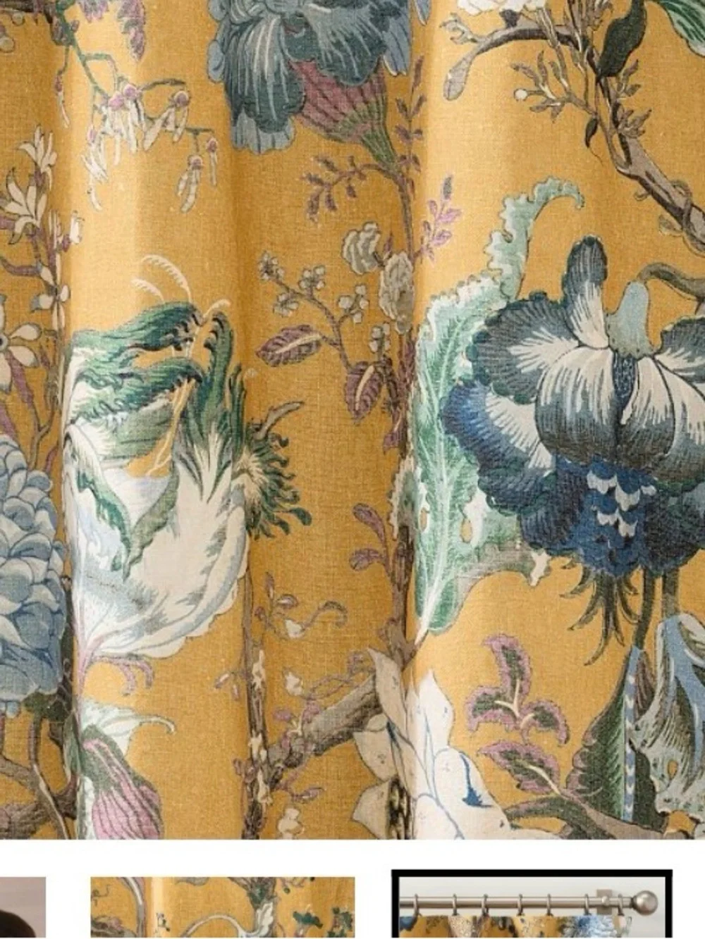 Pottery Barn Dahlia Floral Cal/King Duvet